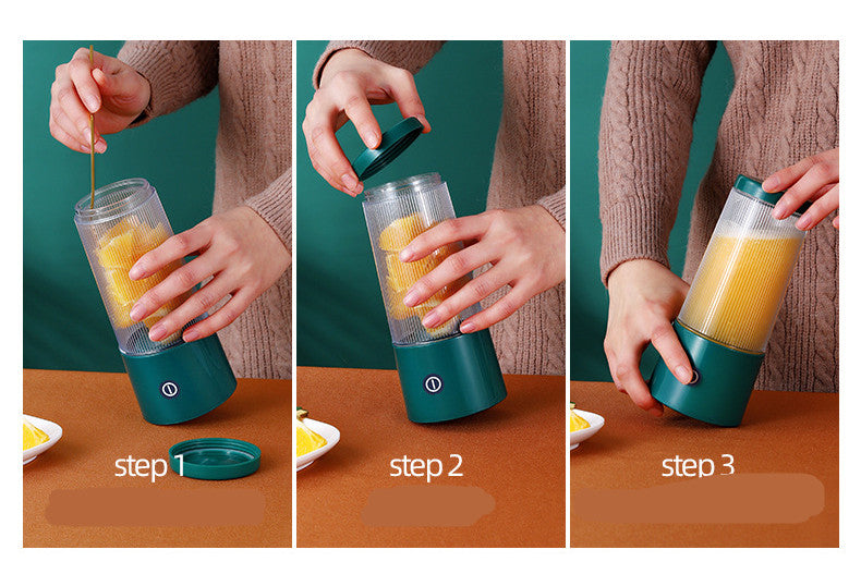 Portable Rechargeable Mini Juicer Cup – USB Fruit Blender