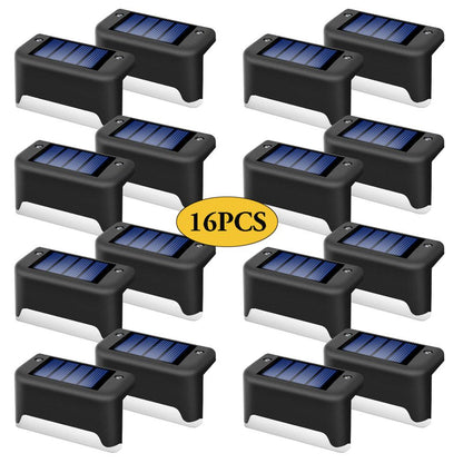 Solar Waterproof LED Step Light – Outdoor Garden Wall Lamp