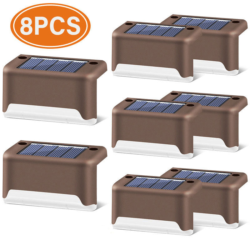 Solar Waterproof LED Step Light – Outdoor Garden Wall Lamp