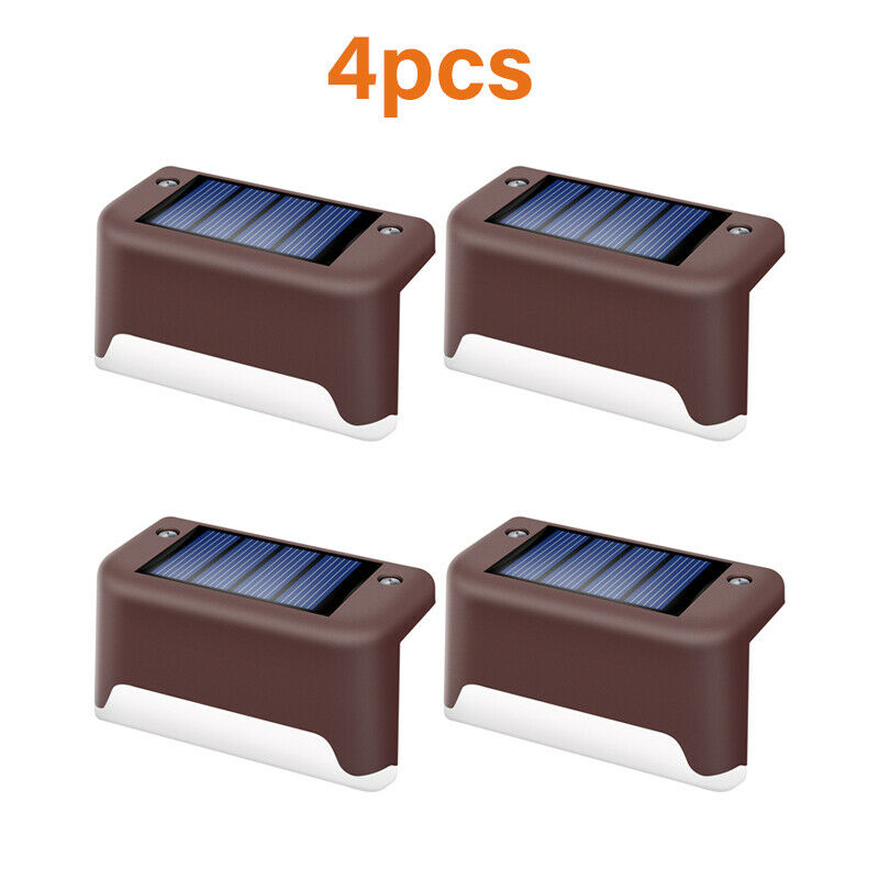Solar Waterproof LED Step Light – Outdoor Garden Wall Lamp