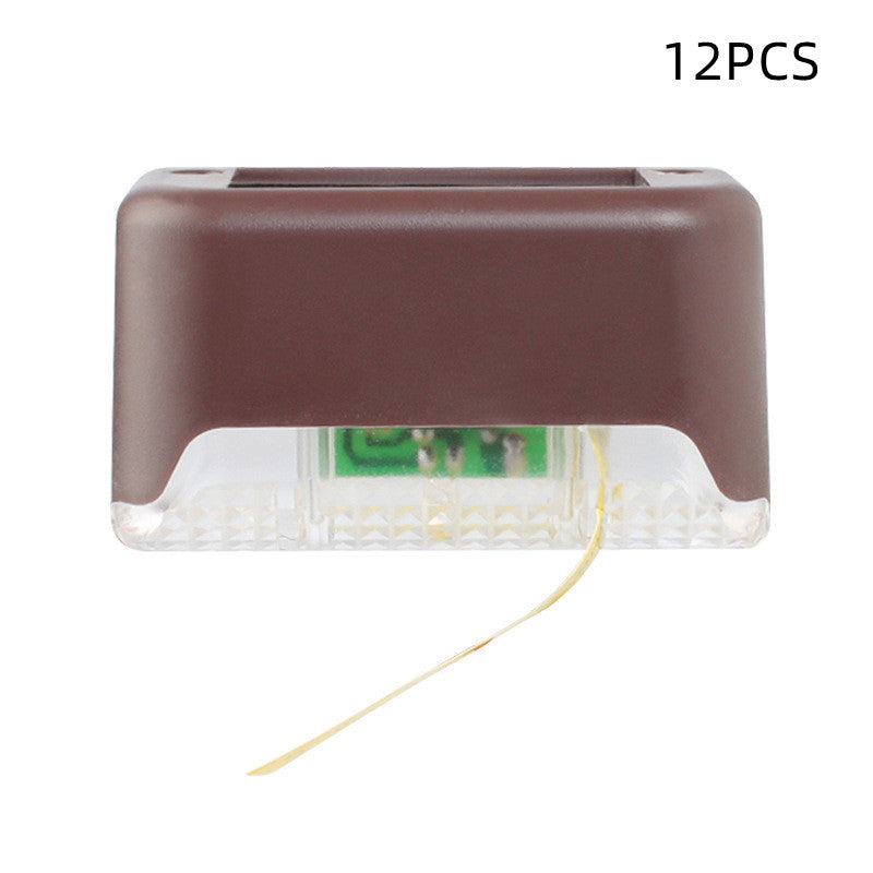 Solar Waterproof LED Step Light – Outdoor Garden Wall Lamp