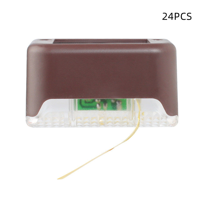 Solar Waterproof LED Step Light – Outdoor Garden Wall Lamp