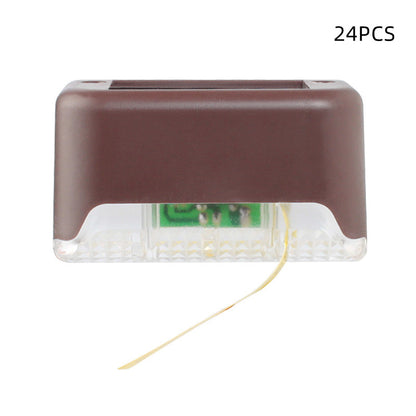 Solar Waterproof LED Step Light – Outdoor Garden Wall Lamp