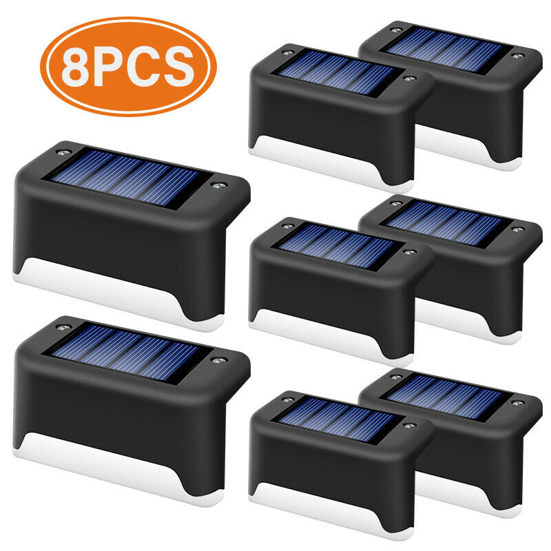 Solar Waterproof LED Step Light – Outdoor Garden Wall Lamp