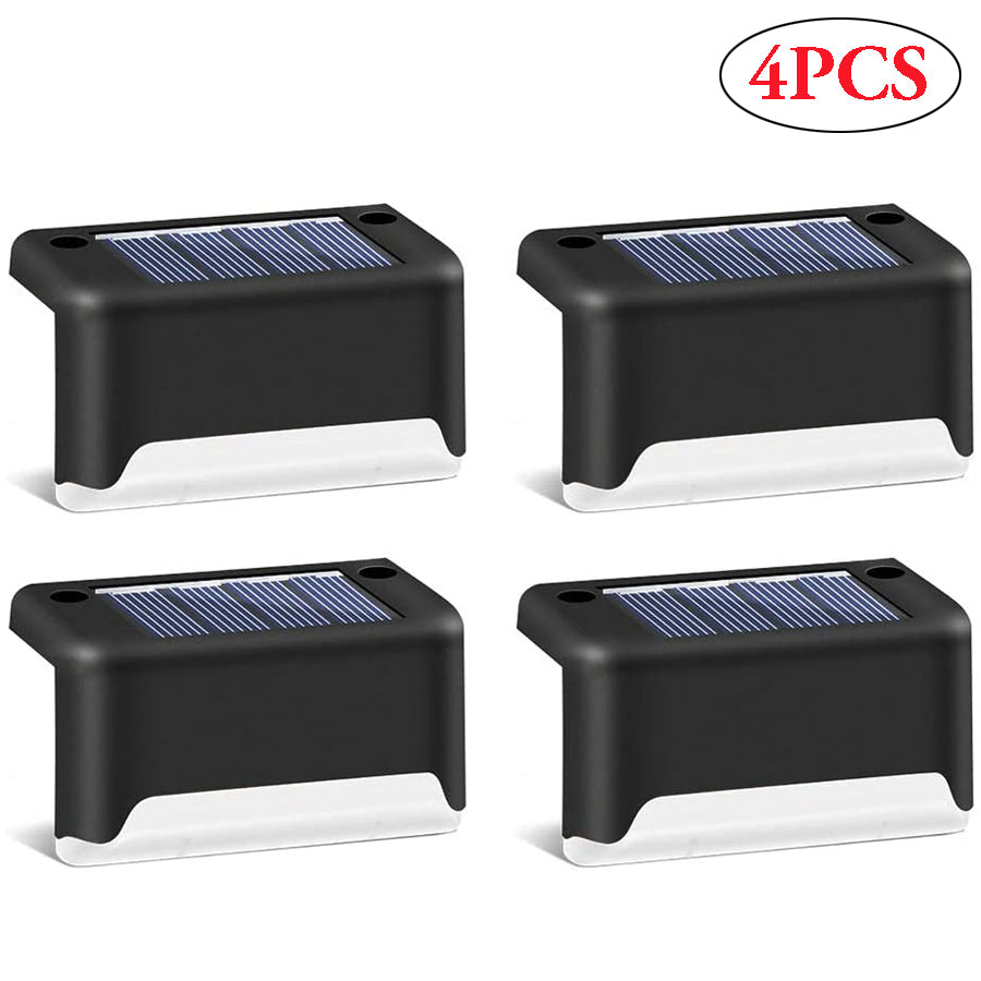 Solar Waterproof LED Step Light – Outdoor Garden Wall Lamp