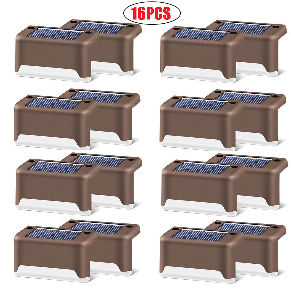 Solar Waterproof LED Step Light – Outdoor Garden Wall Lamp